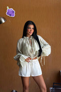 Aqua Green Gite Blouse